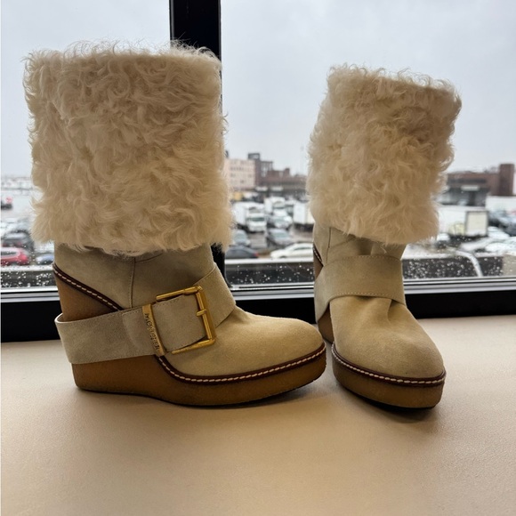 Moncler suede Boots Size 40 EUC - Picture 2 of 7